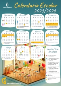 Calendario Escolar 2025-26 CLM
